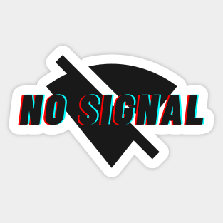 No signal - Retro design Sticker